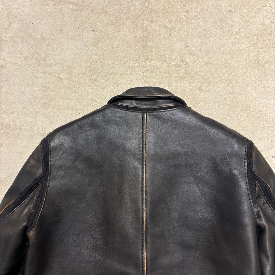 archive ミハラヤスヒロ スタッズ　ホースレザージャケット　ダメージ加工