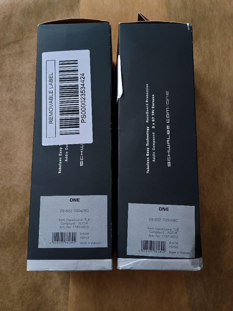 【送料込】SCHWALBE ONE チューブレスタイヤ 700c×28（2本）