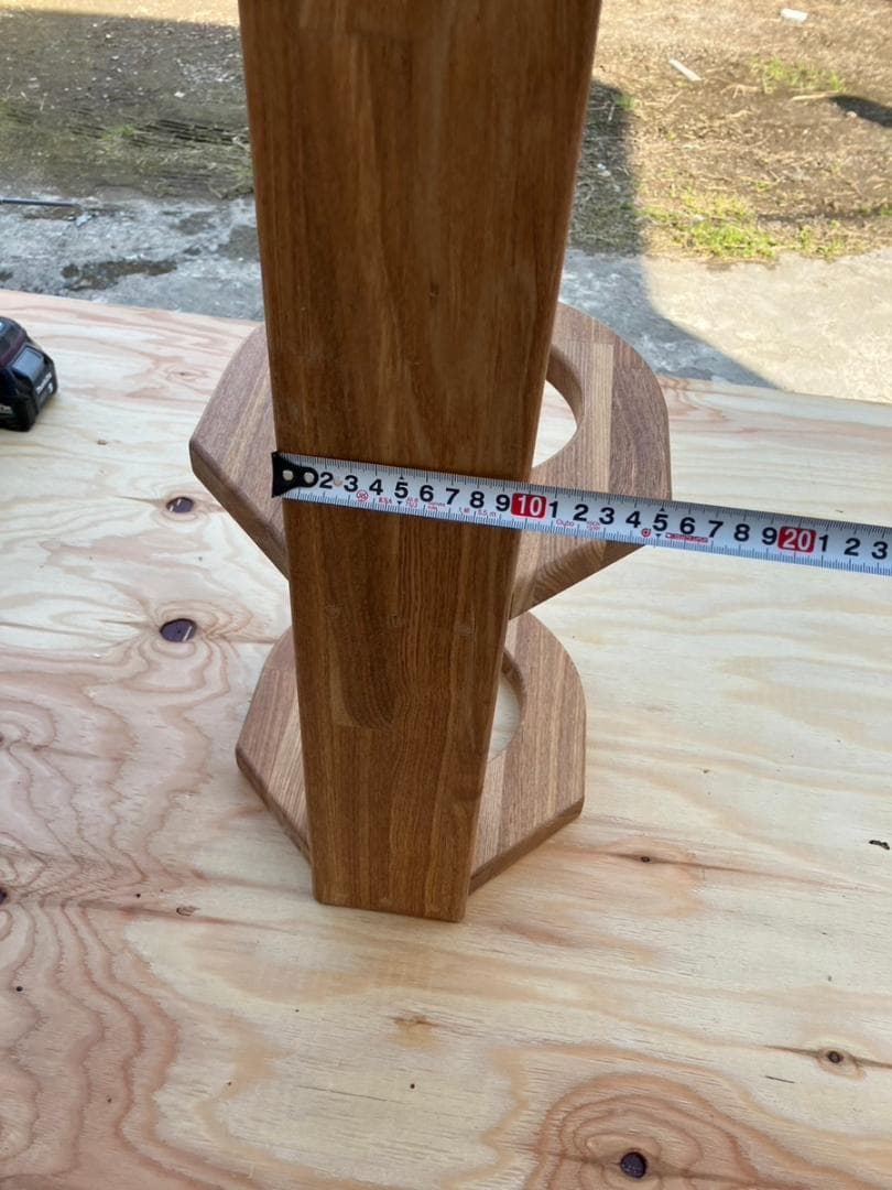 【バスケ】ボール、バッシュ置き 無垢材 ナチュラル