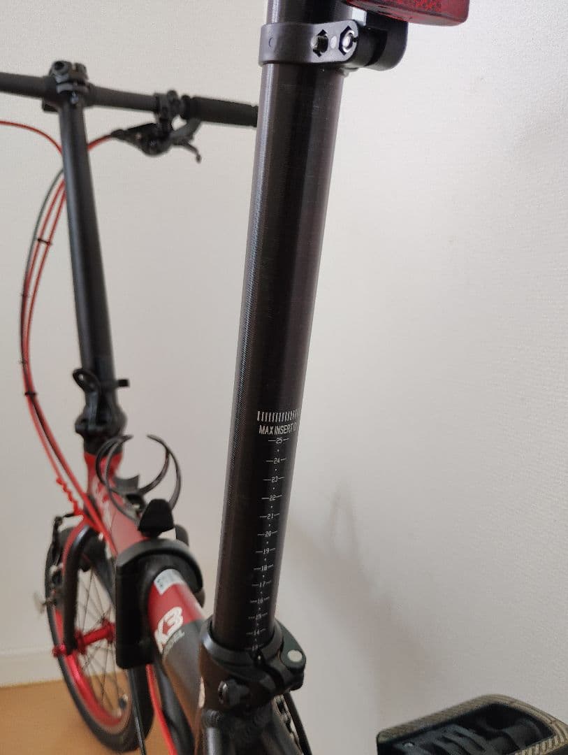 DAHON K3 カスタム車両 赤黒