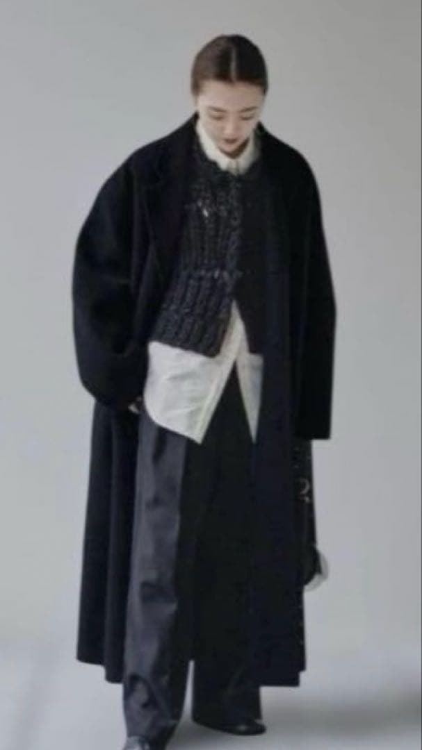 トゥデイフル todayful チャンキーニットベスト　ブラック