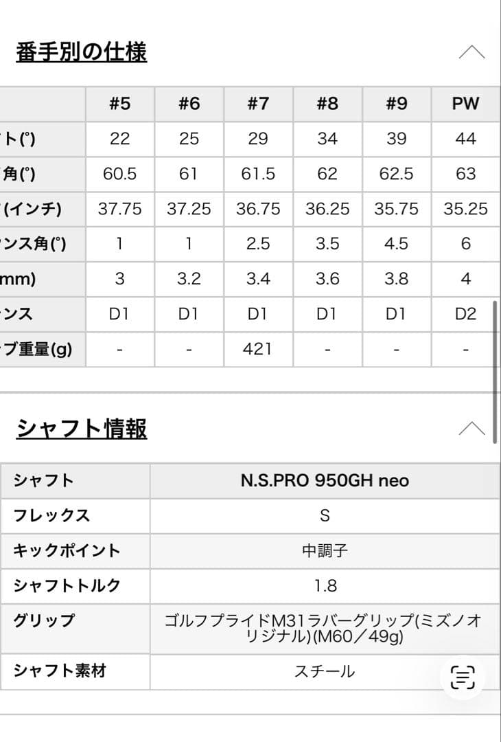 Mizuno JPX921 HOTL PRO 6〜P NsPro S