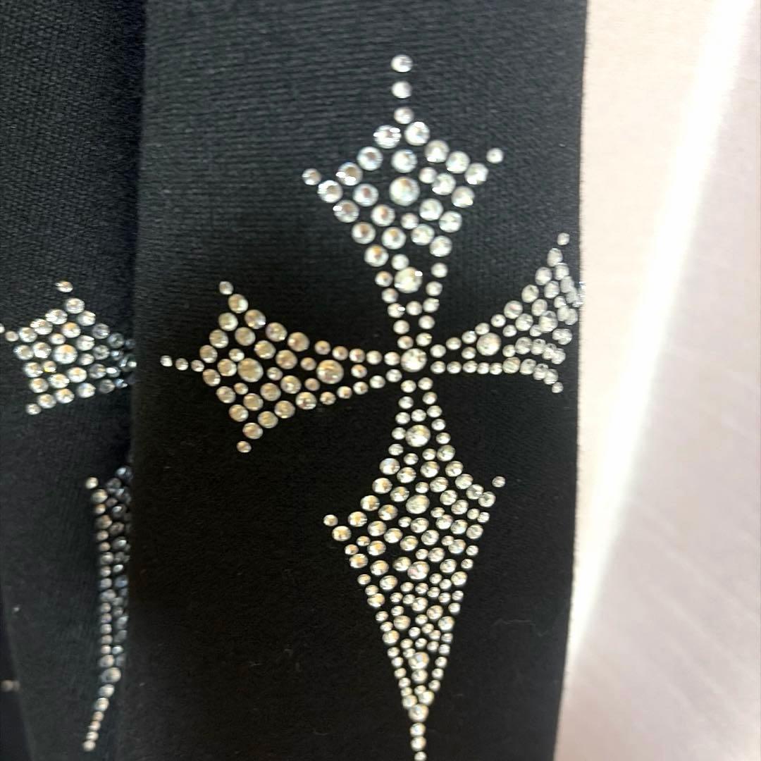 『REFLEM/レフレム』クロス総柄ラインストーンZIPパーカー