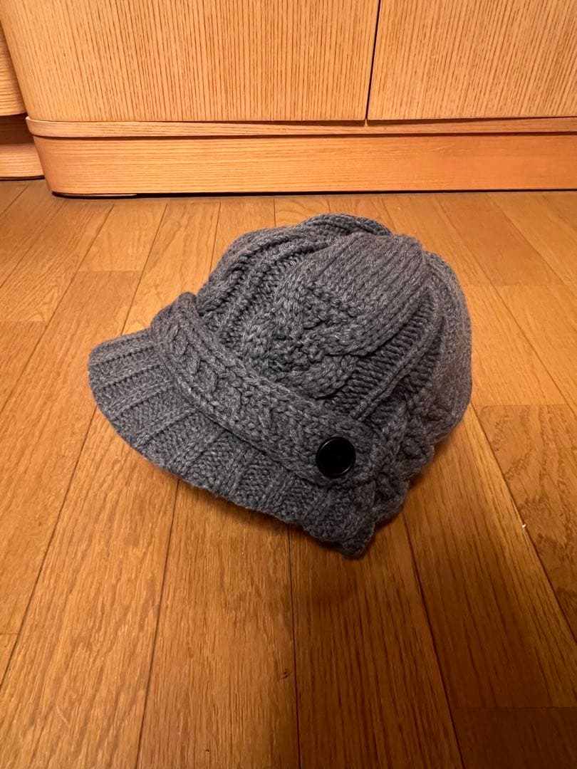 帽子 miseki seoul Cable knit beret GREY