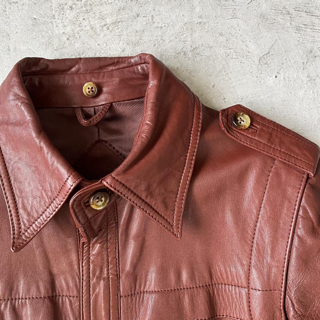 アメカジ 70s vintage 本革 レザー フライトジャケット A-2　短丈