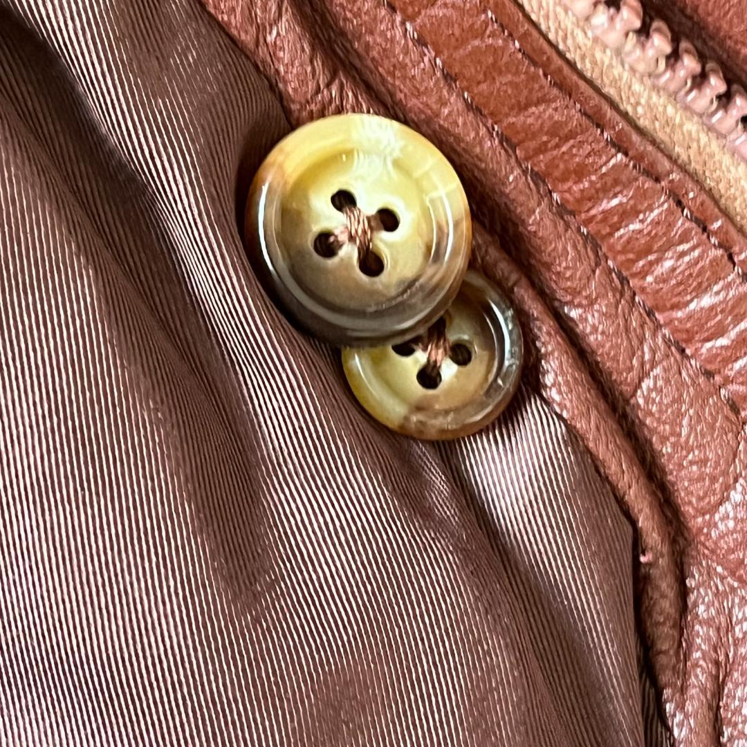 アメカジ 70s vintage 本革 レザー フライトジャケット A-2　短丈