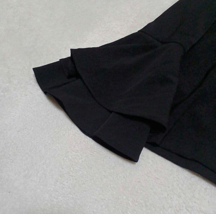 ánuans　アニュアンス　ラッフルスリーブブラウス　Fサイズ　セレモニー　黒