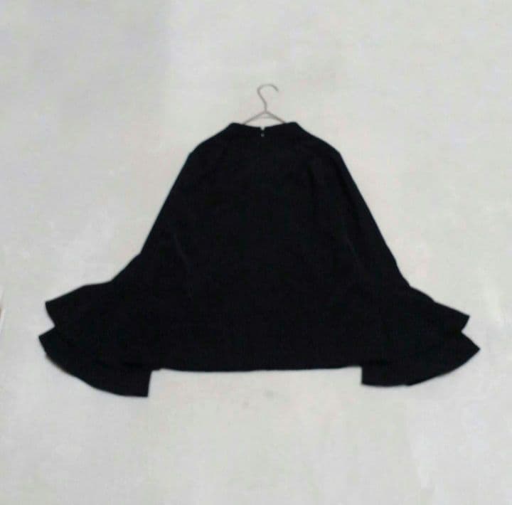 ánuans　アニュアンス　ラッフルスリーブブラウス　Fサイズ　セレモニー　黒