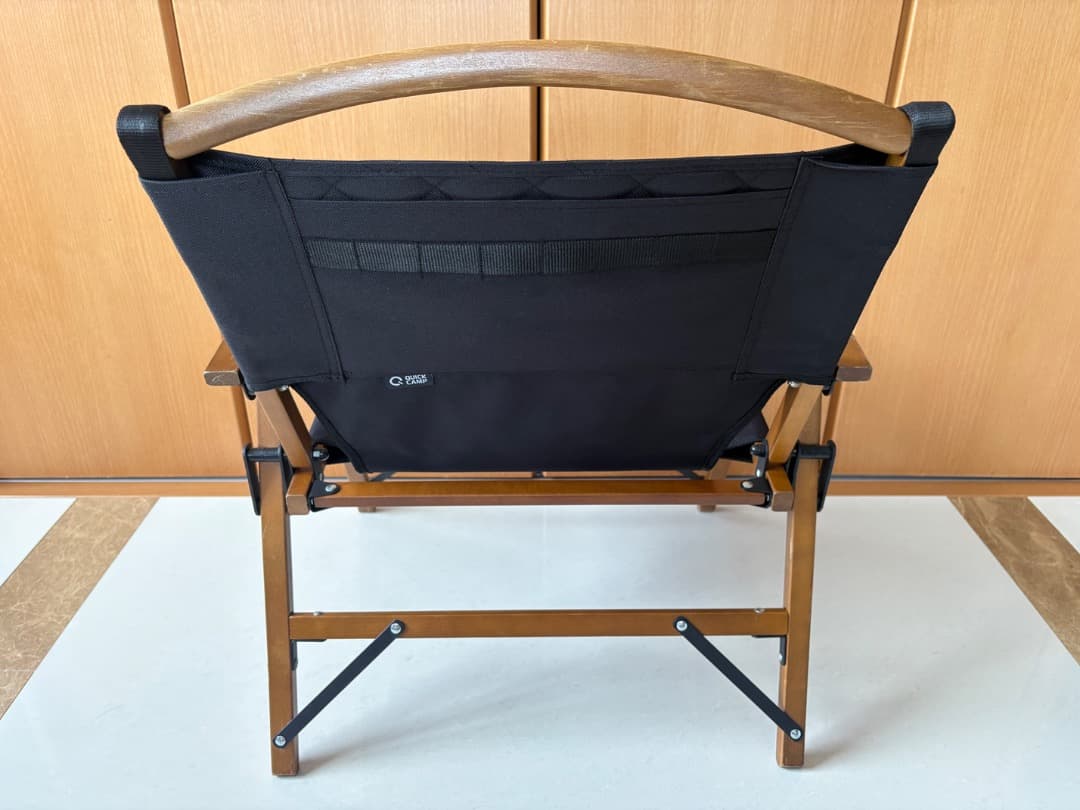 クイックキャンプ ウッドローチェア ブラック QC-WLC アウトドア折りたたみ