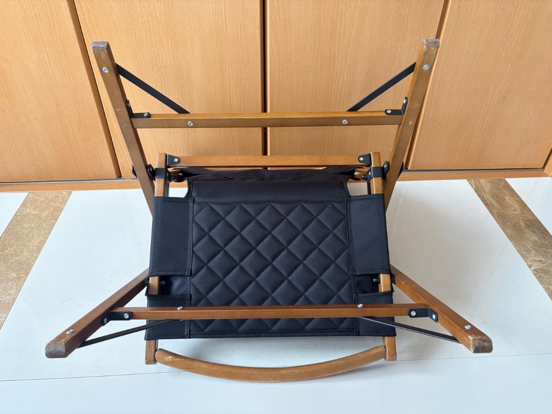 クイックキャンプ ウッドローチェア ブラック QC-WLC アウトドア折りたたみ