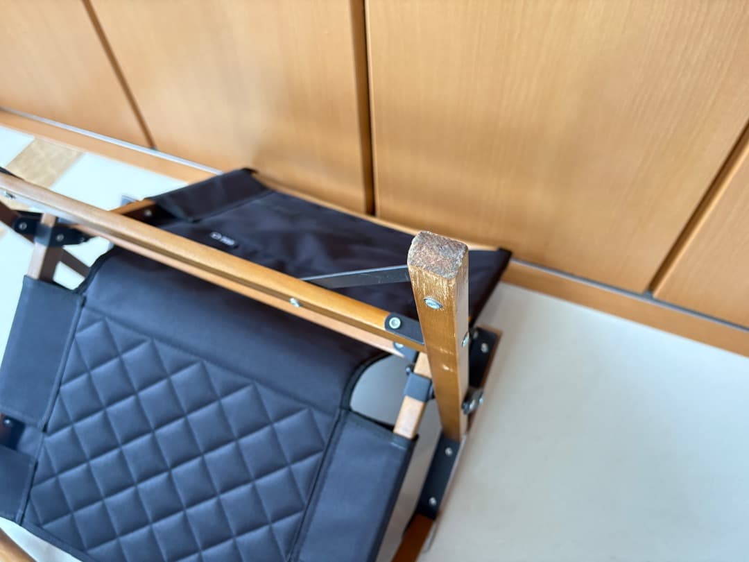 クイックキャンプ ウッドローチェア ブラック QC-WLC アウトドア折りたたみ