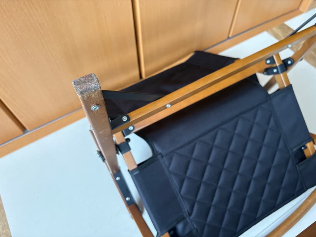 クイックキャンプ ウッドローチェア ブラック QC-WLC アウトドア折りたたみ