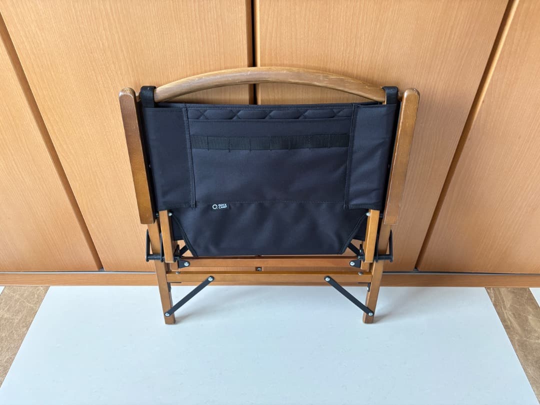 クイックキャンプ ウッドローチェア ブラック QC-WLC アウトドア折りたたみ