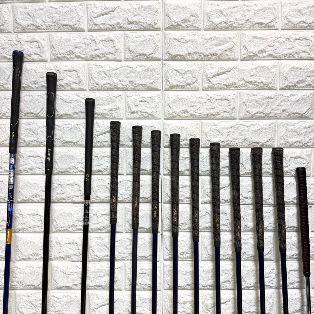 ゴルフセット　初心者応援　Mizuno ラウンド仕様　メンズ　打感良好　すぐ使用