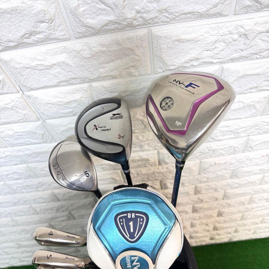 ゴルフセット　初心者応援　Mizuno ラウンド仕様　メンズ　打感良好　すぐ使用