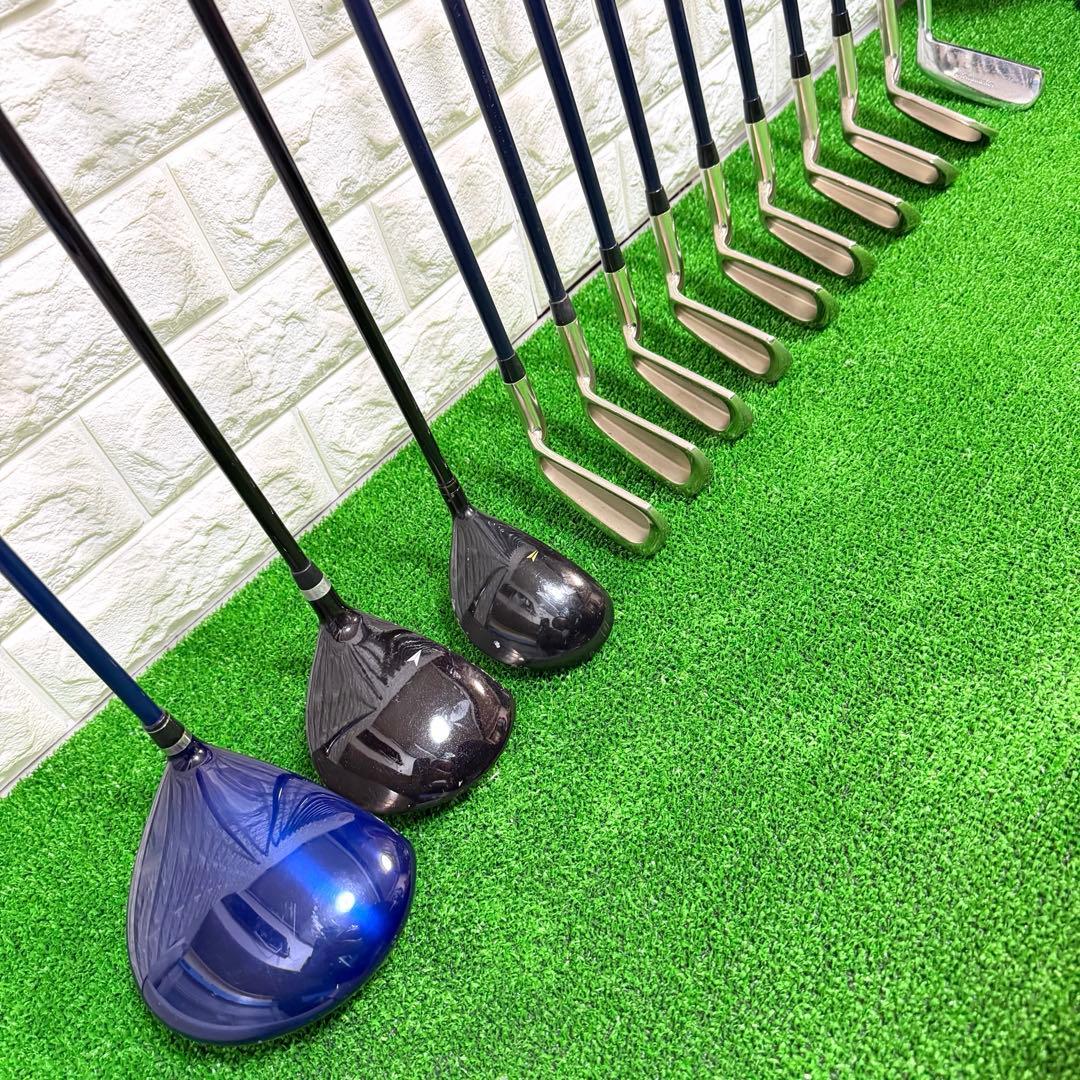 ゴルフセット　初心者応援　Mizuno ラウンド仕様　メンズ　打感良好　すぐ使用