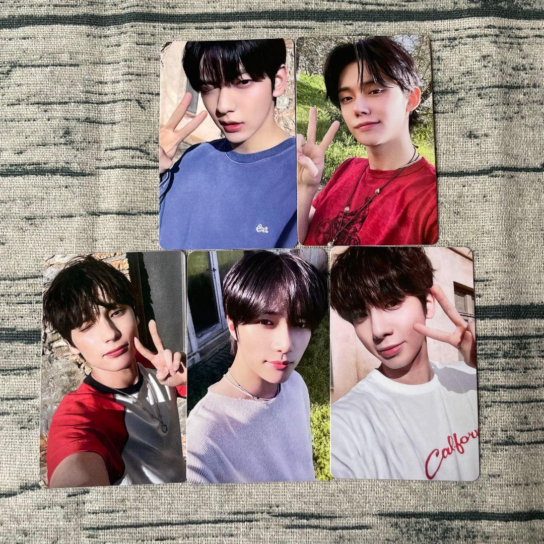 TXT LINE MUSIC 再生キャンペーン トレカ 5枚全員