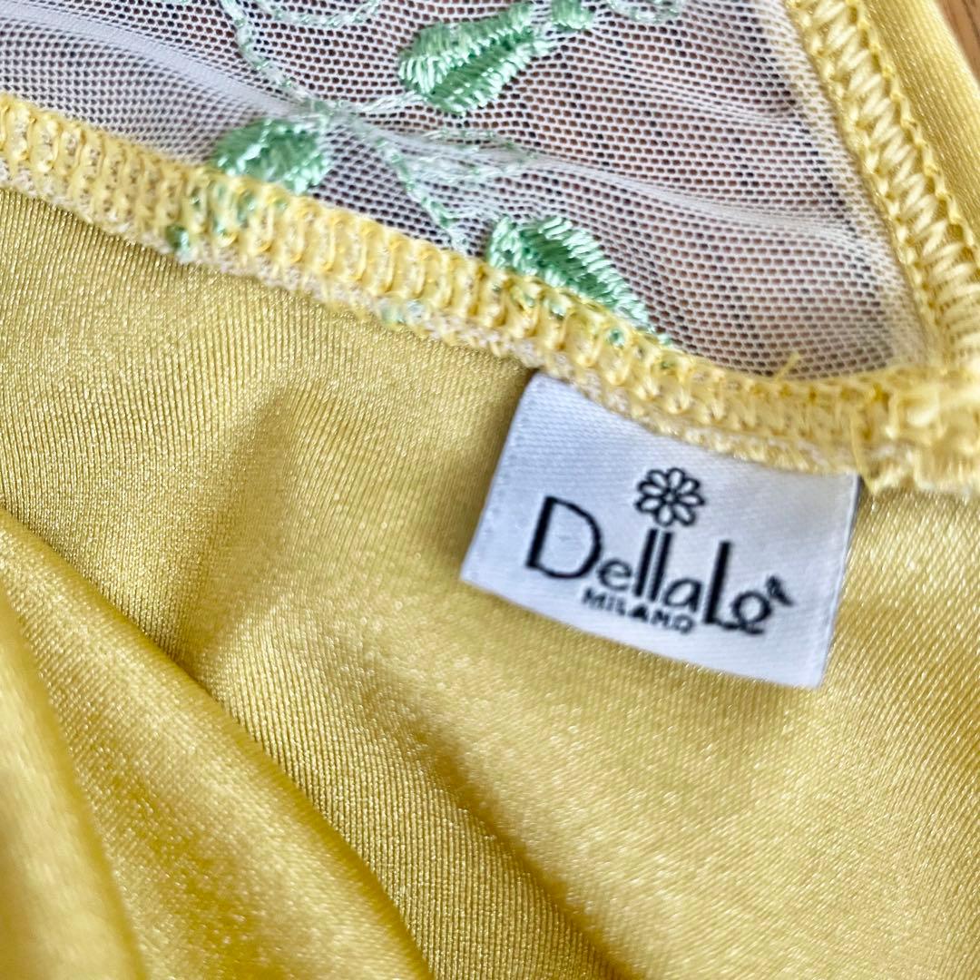 【美品】デラロミラノ レオタード Diana CL ディアナ Lサイズ イエロー
