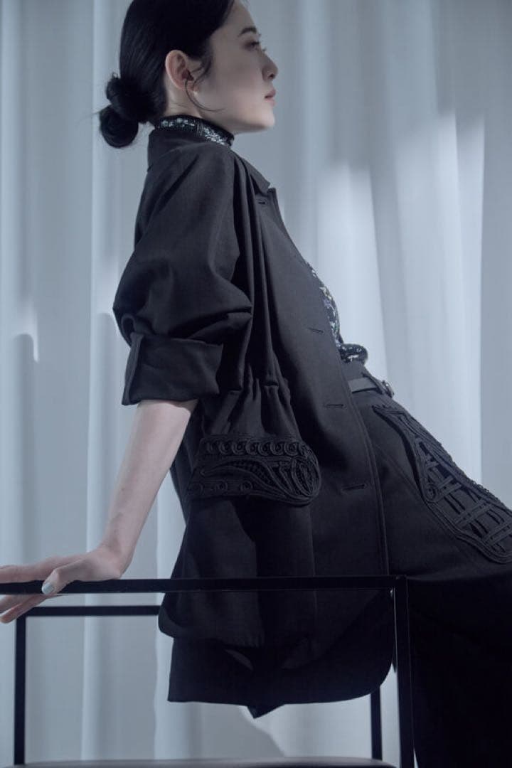 別注Cording Embroidery Jacket ブラック