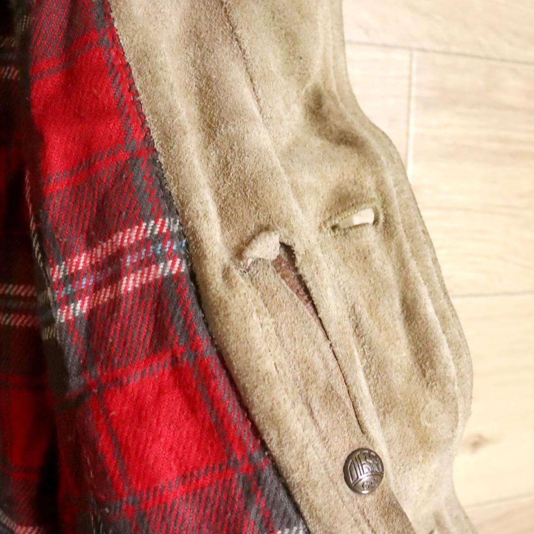 DIESEL　ディーゼル　スエード　トラッカー　レザージャケット　革ジャン　XL