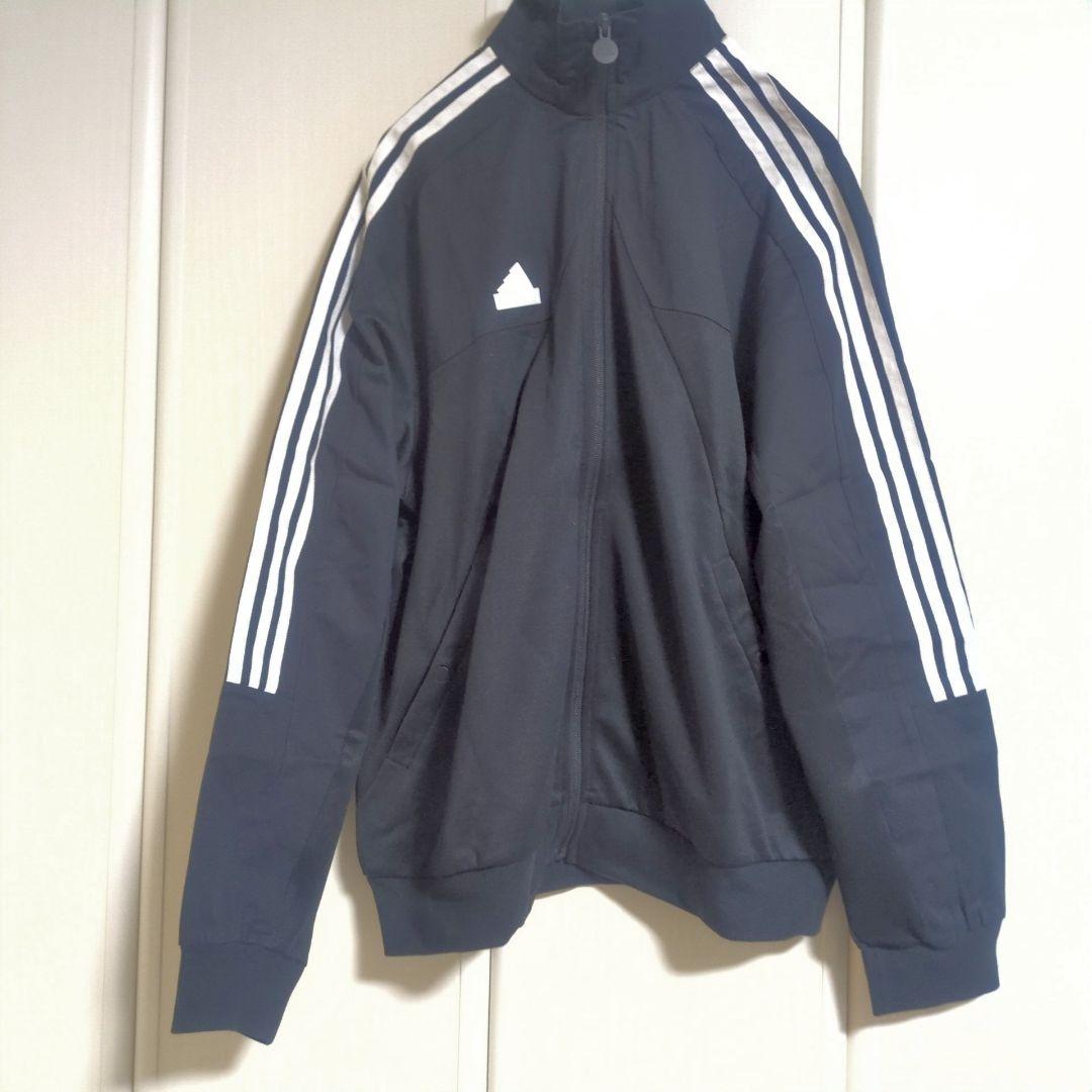 アディダス ジャージジャケット ブラック ネイビー