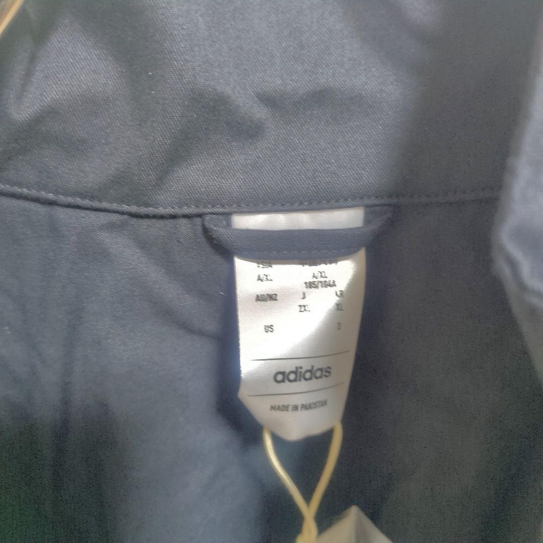 アディダス ジャージジャケット ブラック ネイビー