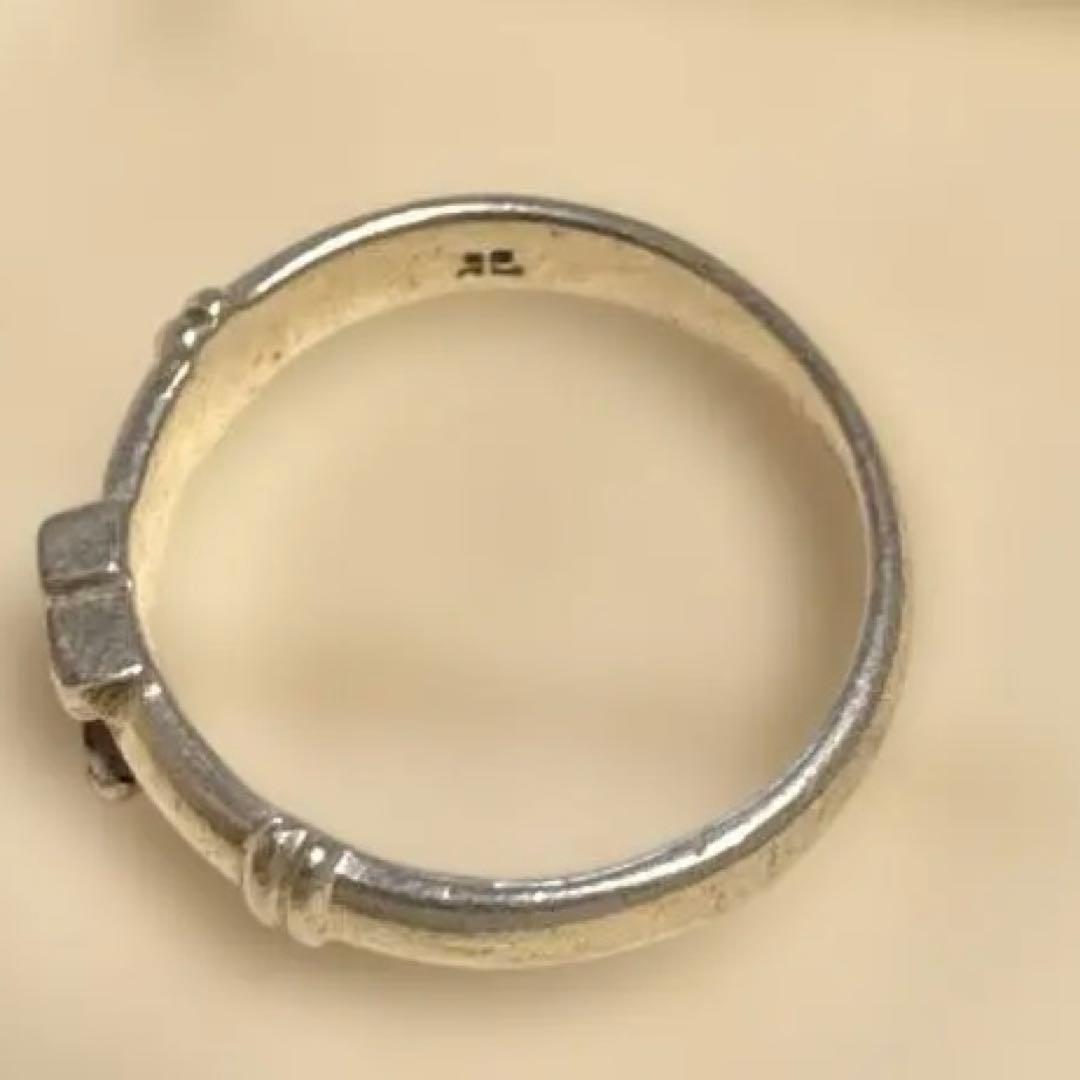 クレージュ　シルバー バンブーデザイン リング　SILVER 950 約１３号