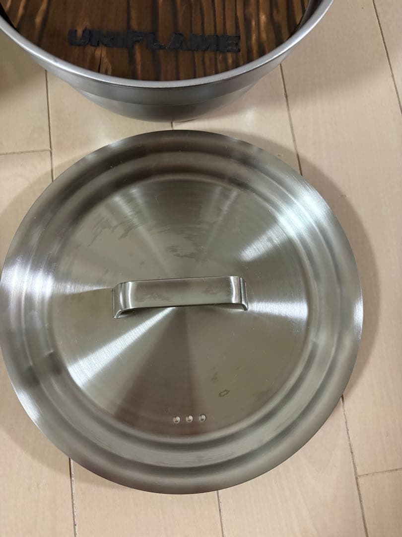 未使用 ユニフレーム UNIFLAME 焚き火鍋18cm 無印良品 セット