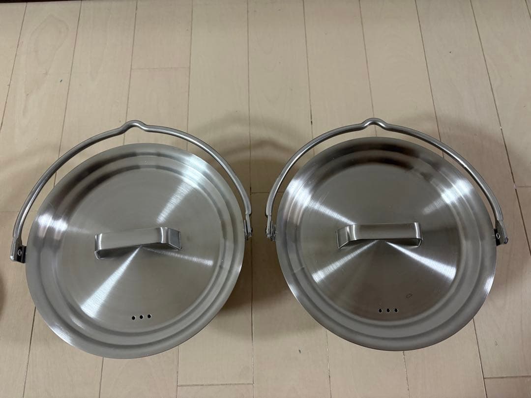 未使用 ユニフレーム UNIFLAME 焚き火鍋18cm 無印良品 セット