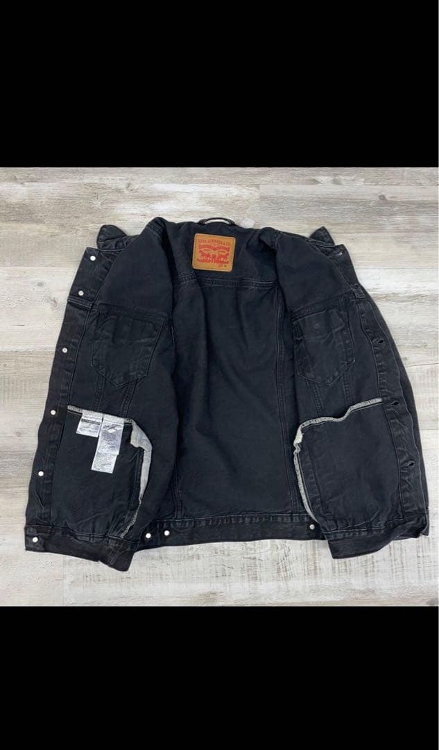 00年代 Levi’s リーバイス デニムジャケット ブラック　フェード