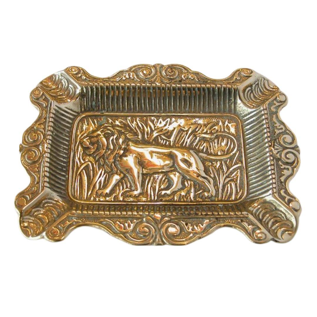 イタリア製　スティラーズ　真鍮　『獅子 のラシック灰皿』ゴールド インテリア雑貨