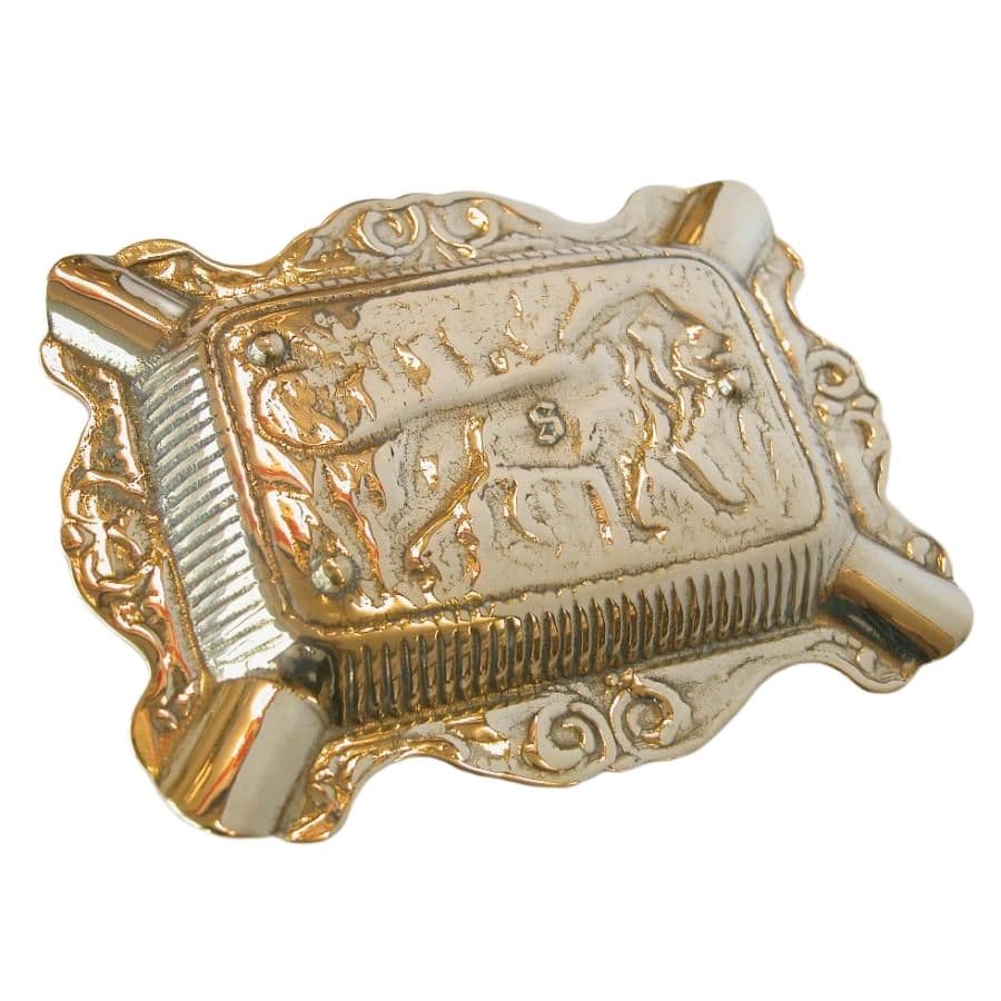 イタリア製　スティラーズ　真鍮　『獅子 のラシック灰皿』ゴールド インテリア雑貨