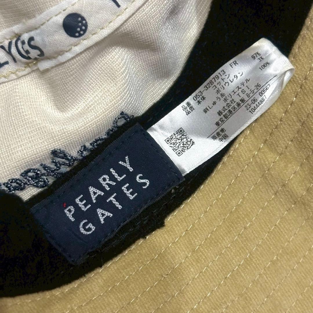 【美品】PEARLY GATES トラッドラビット ハット ベージュ