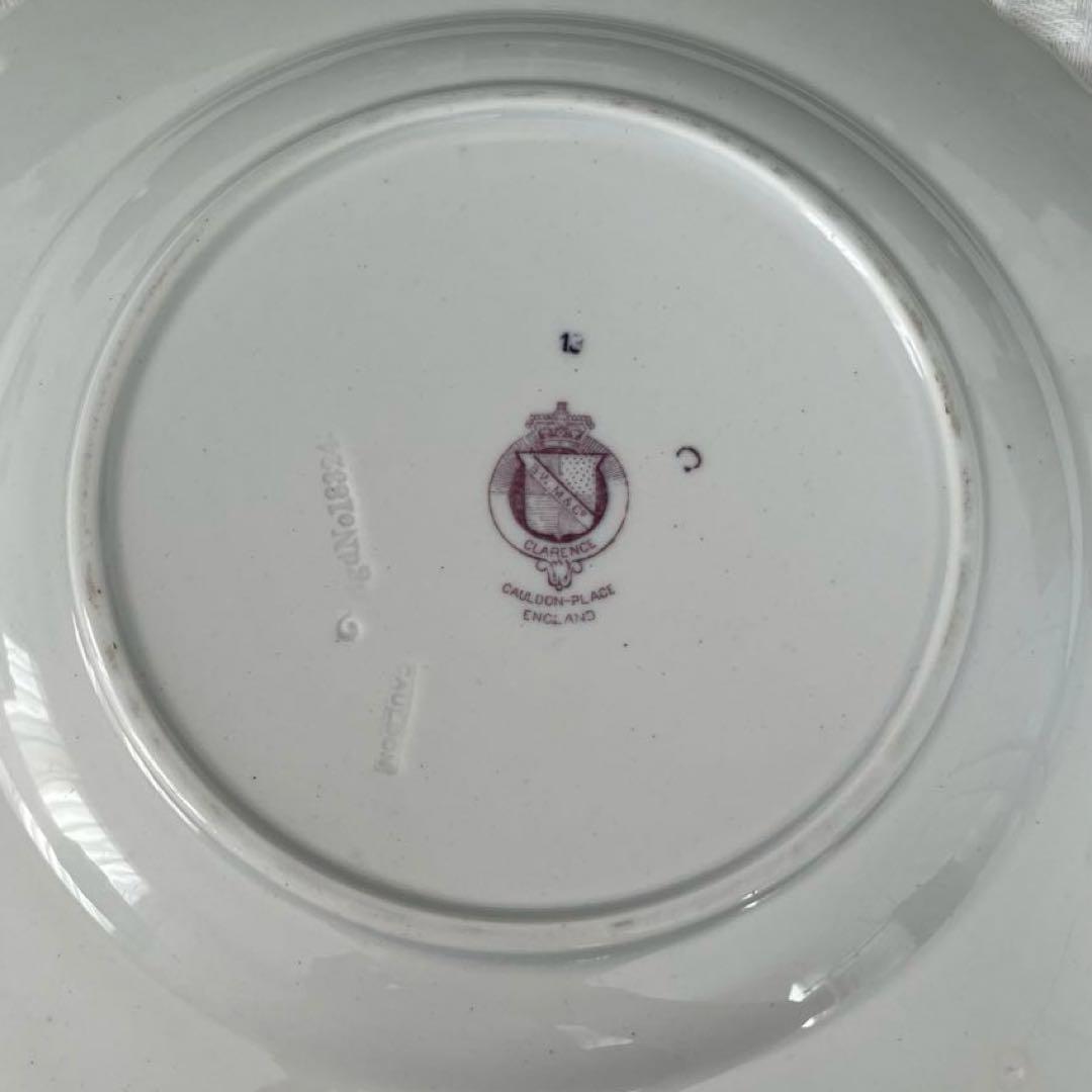 イギリス アンティーク BWM&Co Clarence 大皿 紫