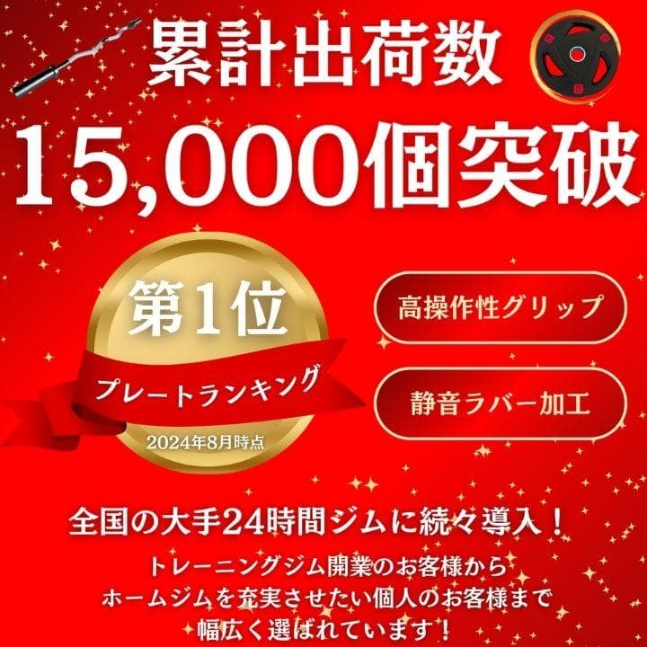 ★新品・送料無料★バーベルプレート計50kgセット(25kg×2枚) ラバー