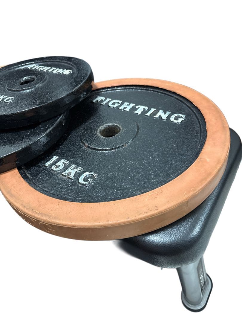 ヒロ①ファイティングロード プレート 15kgラバー付＋7.5kg