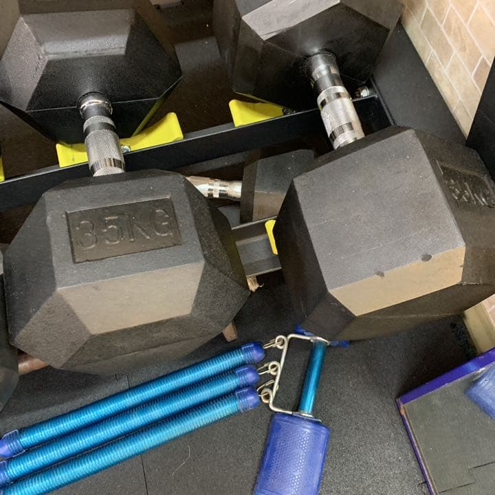 ラバーヘックス  ダンベル　5kg 7.5kg 10kg