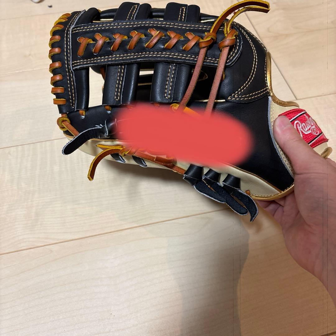 ケ*ト様 Rawlings 左投げ外野手用オーダー黒/キャメル