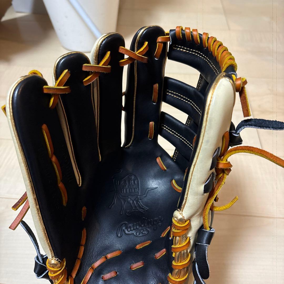ケ*ト様 Rawlings 左投げ外野手用オーダー黒/キャメル
