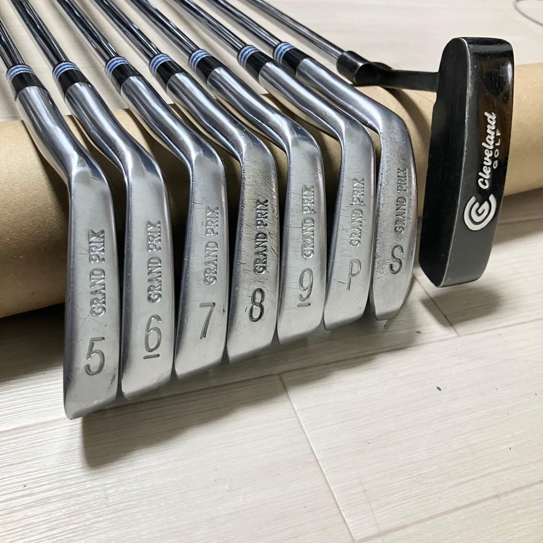 メンズゴルフフルセットClevelandクリーブランド他クラブ計11本バック付