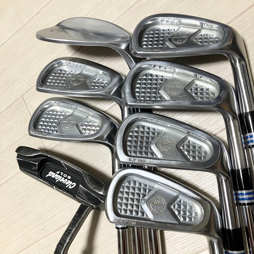 メンズゴルフフルセットClevelandクリーブランド他クラブ計11本バック付