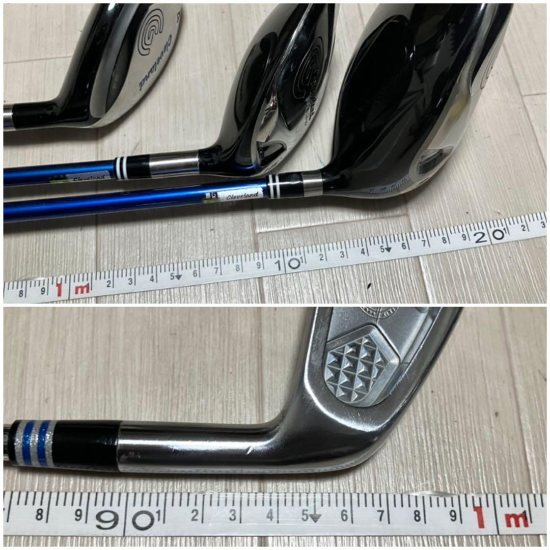 メンズゴルフフルセットClevelandクリーブランド他クラブ計11本バック付