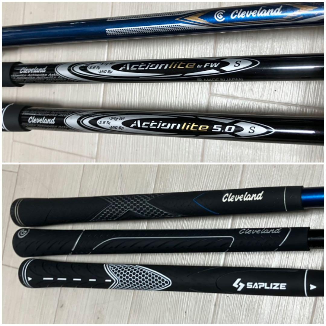 メンズゴルフフルセットClevelandクリーブランド他クラブ計11本バック付