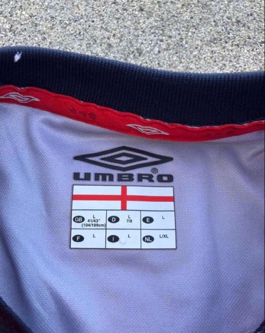 アンブロxイングランド代表 トレーニングシャツ センターロゴ XL