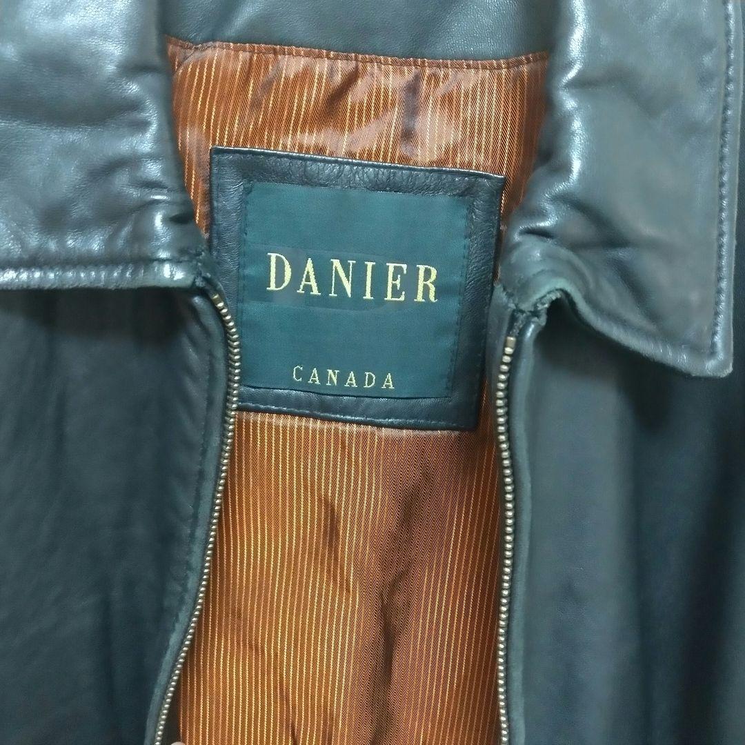 レザー トラッカージャケット短丈 衿付 肉厚ヴィンテージ Y2K