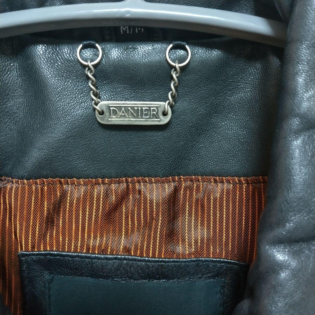 レザー トラッカージャケット短丈 衿付 肉厚ヴィンテージ Y2K