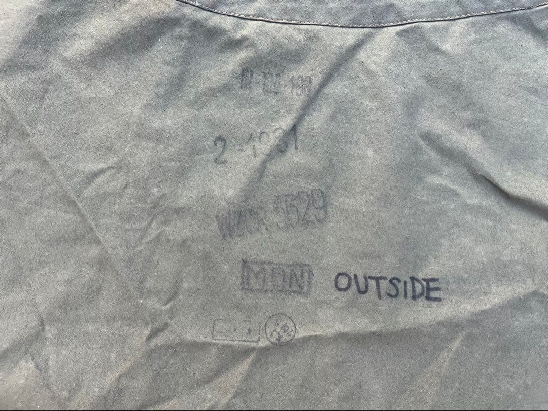 ポーランド軍幕 1981年製 オリーブグリーン タープ サイズ192cm(実寸)