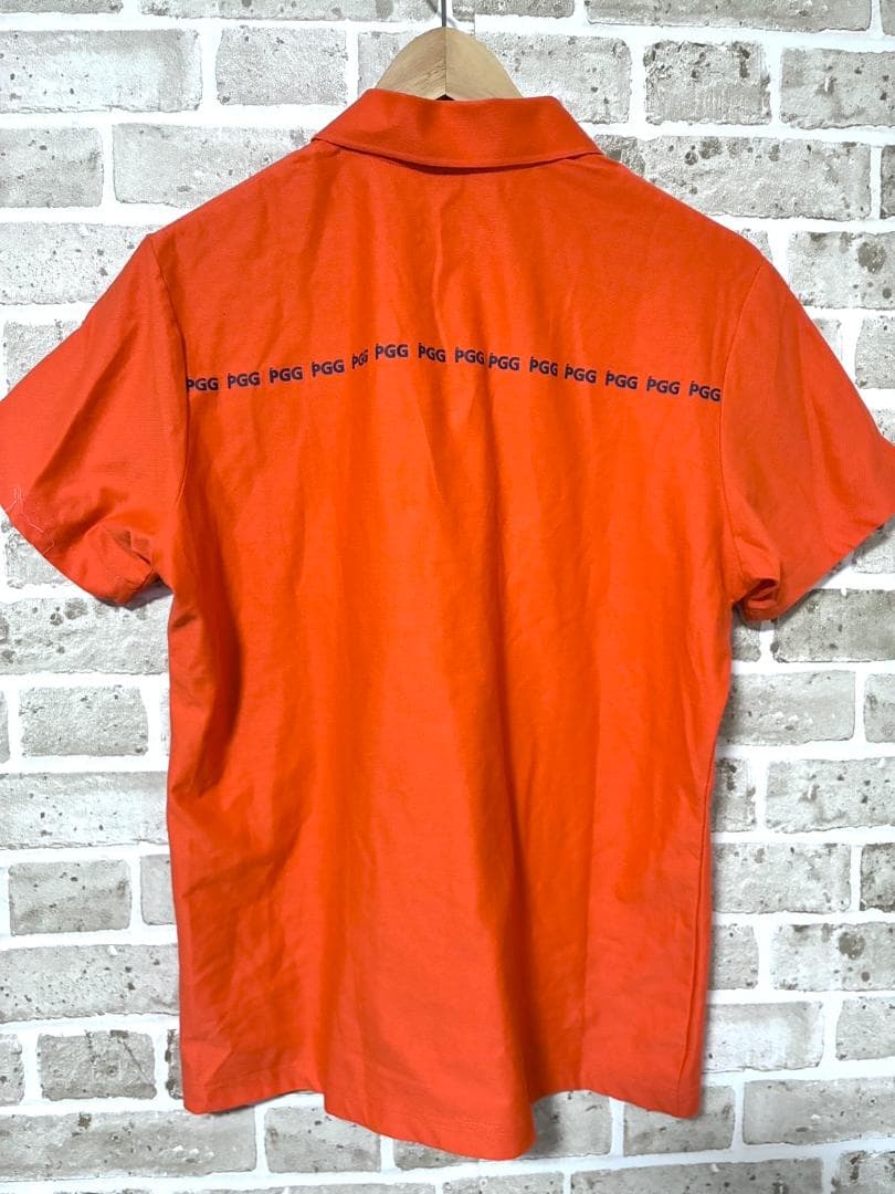 【早い者勝ち】PGG ピージージー メンズ 半袖 ポロシャツ サイズ4 オレンジ