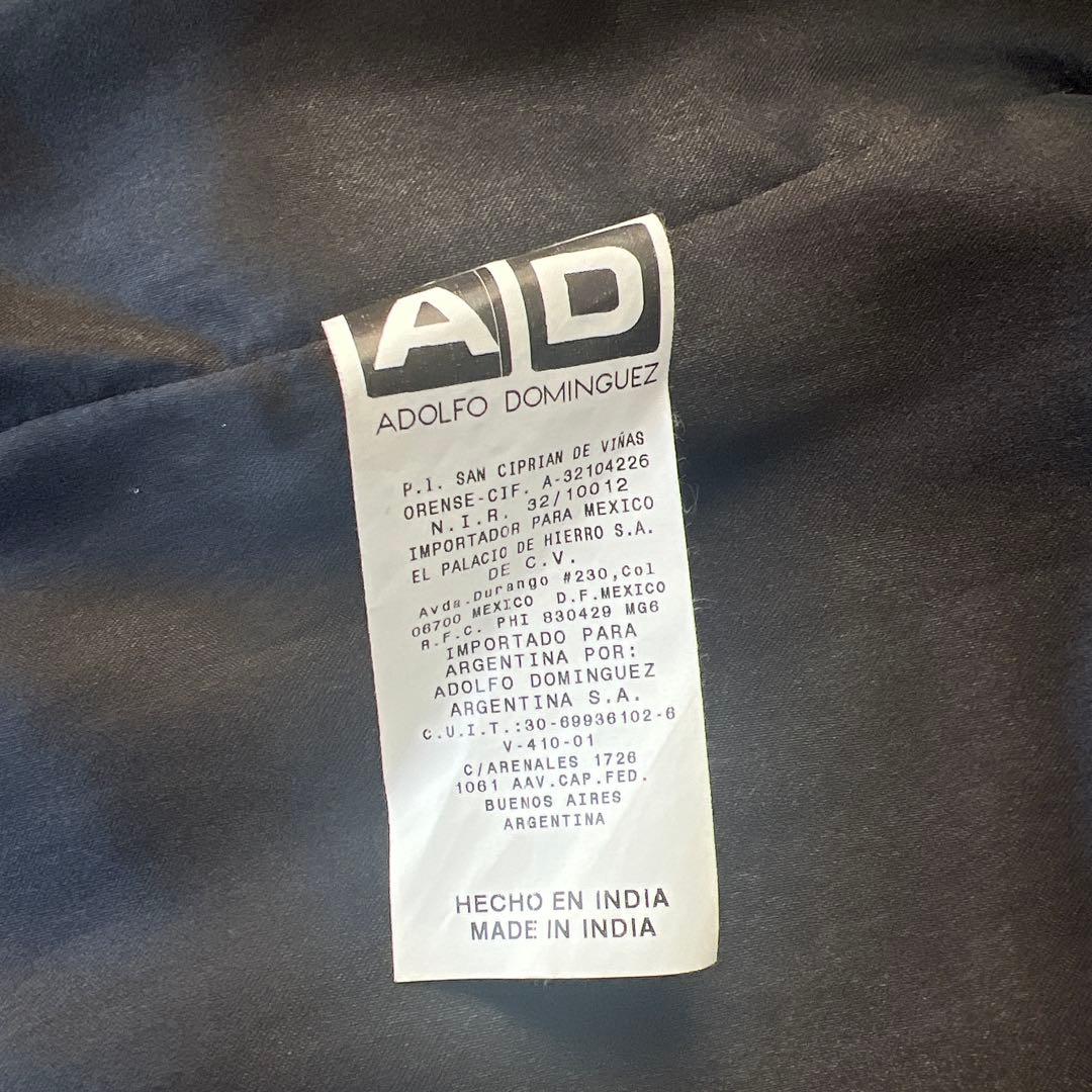 ★再お値下げ【ADOLFO DOMINGUEZ】黒レザーブレザー 3ボタン