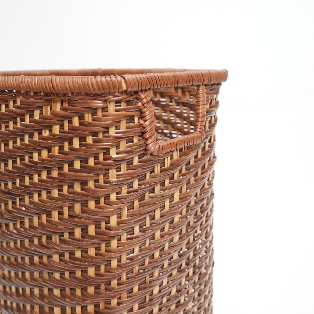 【未使用級】ラタン 収納ボックス ダスト ゴミ箱